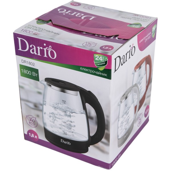 Фото - Електричний чайник Dario DR1802 Gray